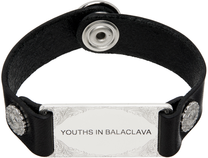 Youths In Balaclava Black Festival Leather Bracelet