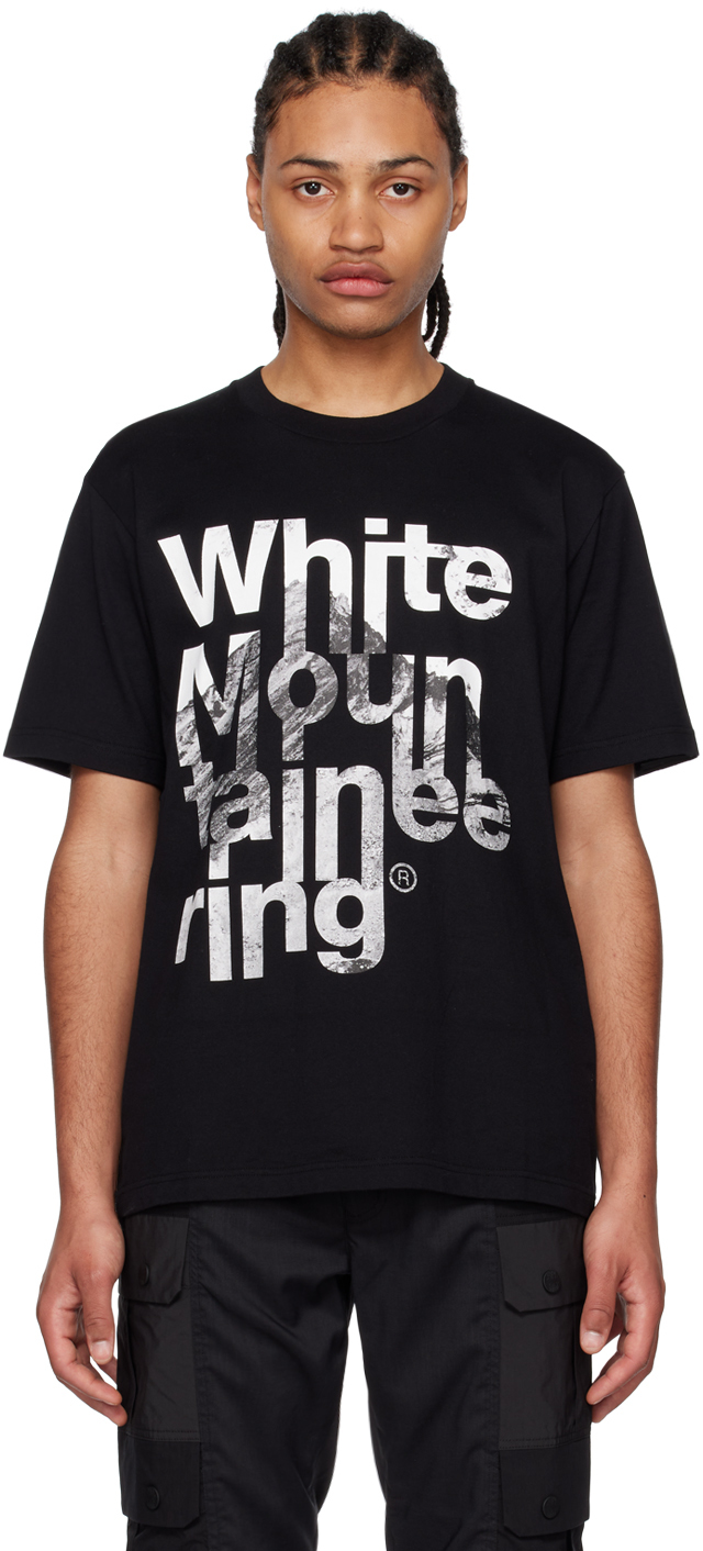 WHITE MOUNTAINEERING BLACK PRINTED T-SHIRT