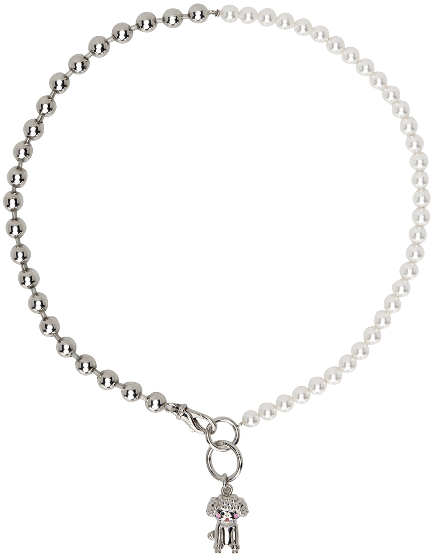 Safsafu: Silver Poodle Necklace | SSENSE