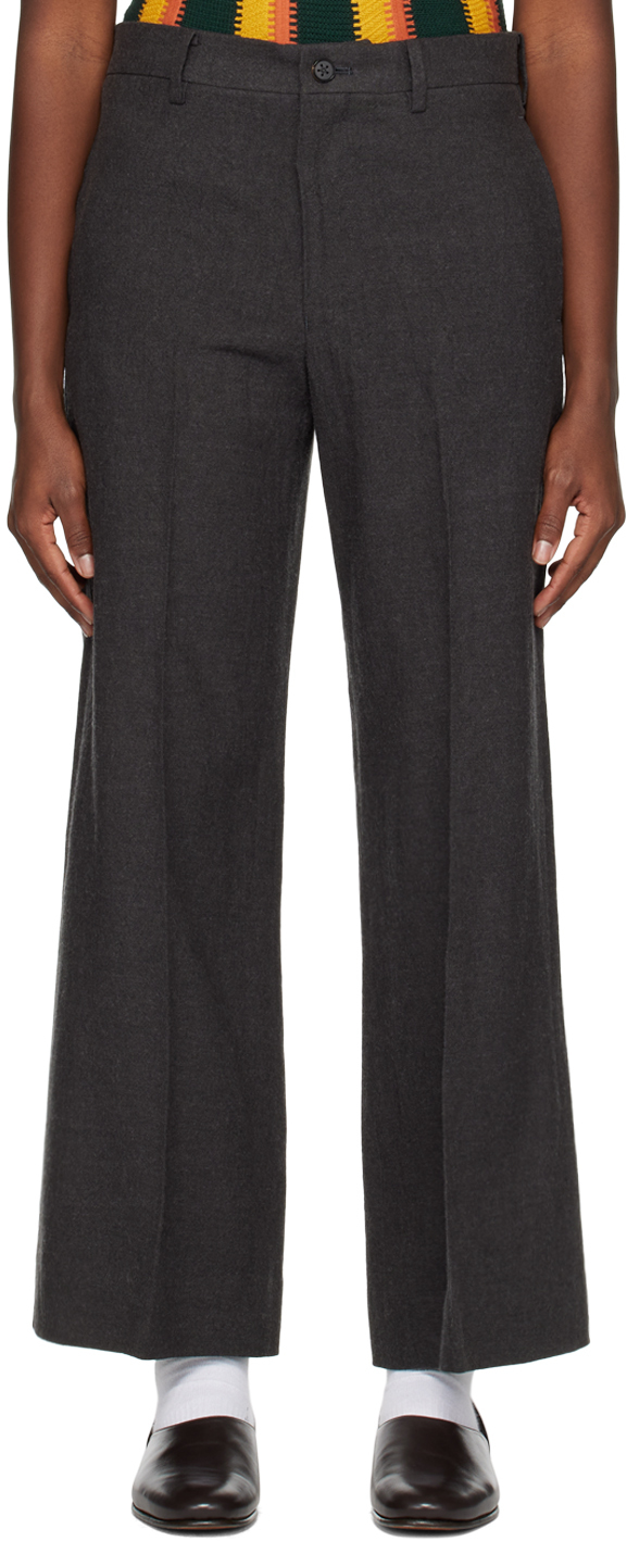 Sasquatchfabrix.: Gray Silhouette Trousers | SSENSE