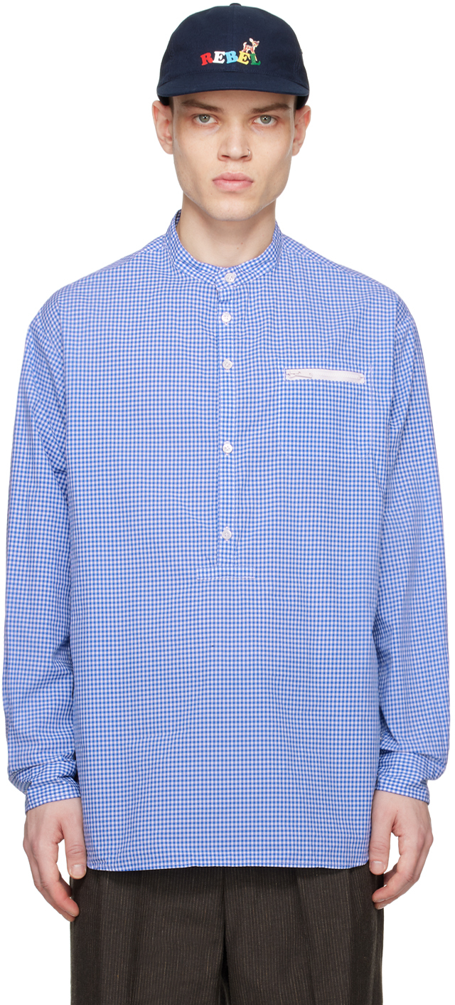 Undercover Blue Check Shirt In Blue Ck