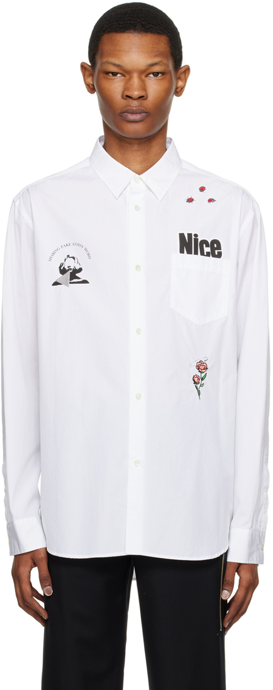 UNDERCOVER WHITE GRAPHIC SHIRT