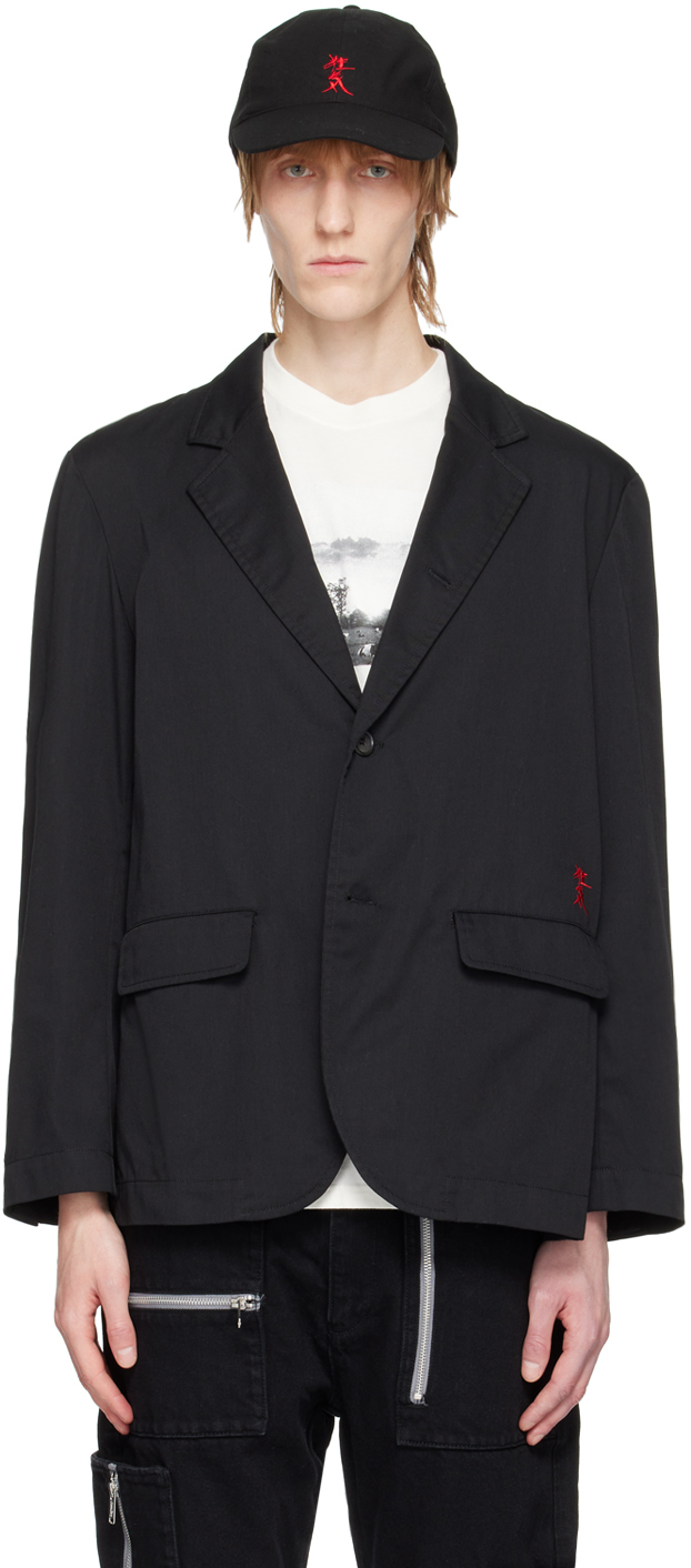 UNDERCOVER: Black Graphic Blazer | SSENSE