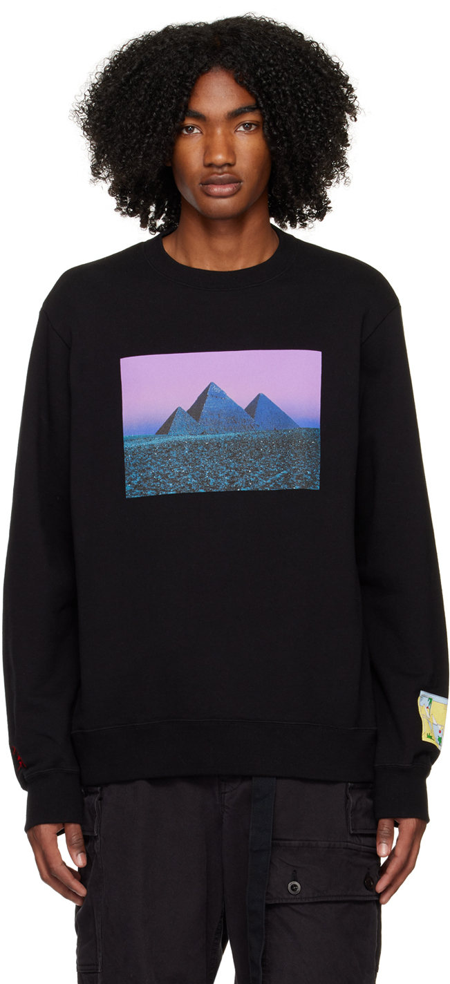 Shop Undercover Black Graphic Sweatshirt