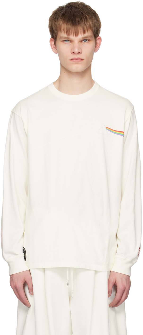 【関税込み】UNDERCOVER ホワイト プリント 長袖Tシャツ UNDERCOVERのホワイト プリント 長袖Tシャツがセール中