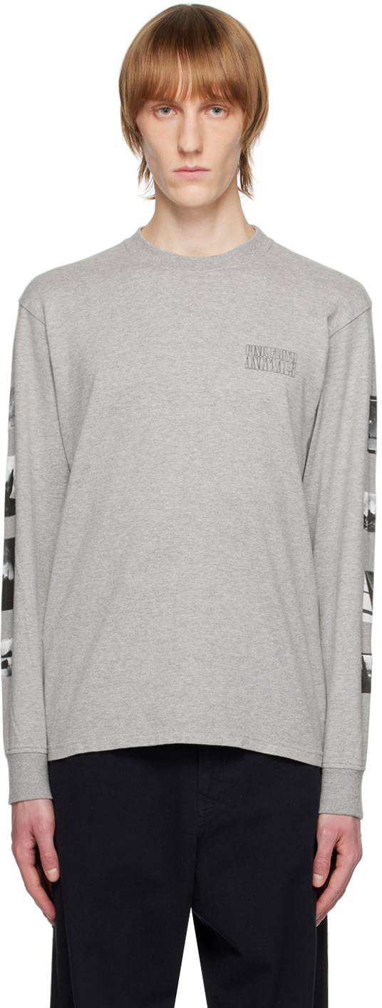 Undercover Grey Printed T-shirt In Top Grey