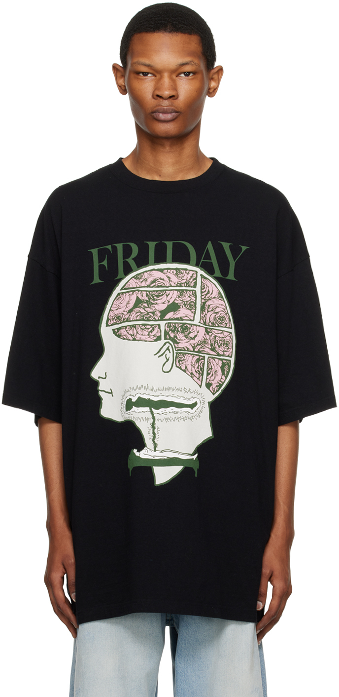 Undercover Friday Brain T-shirt In Black