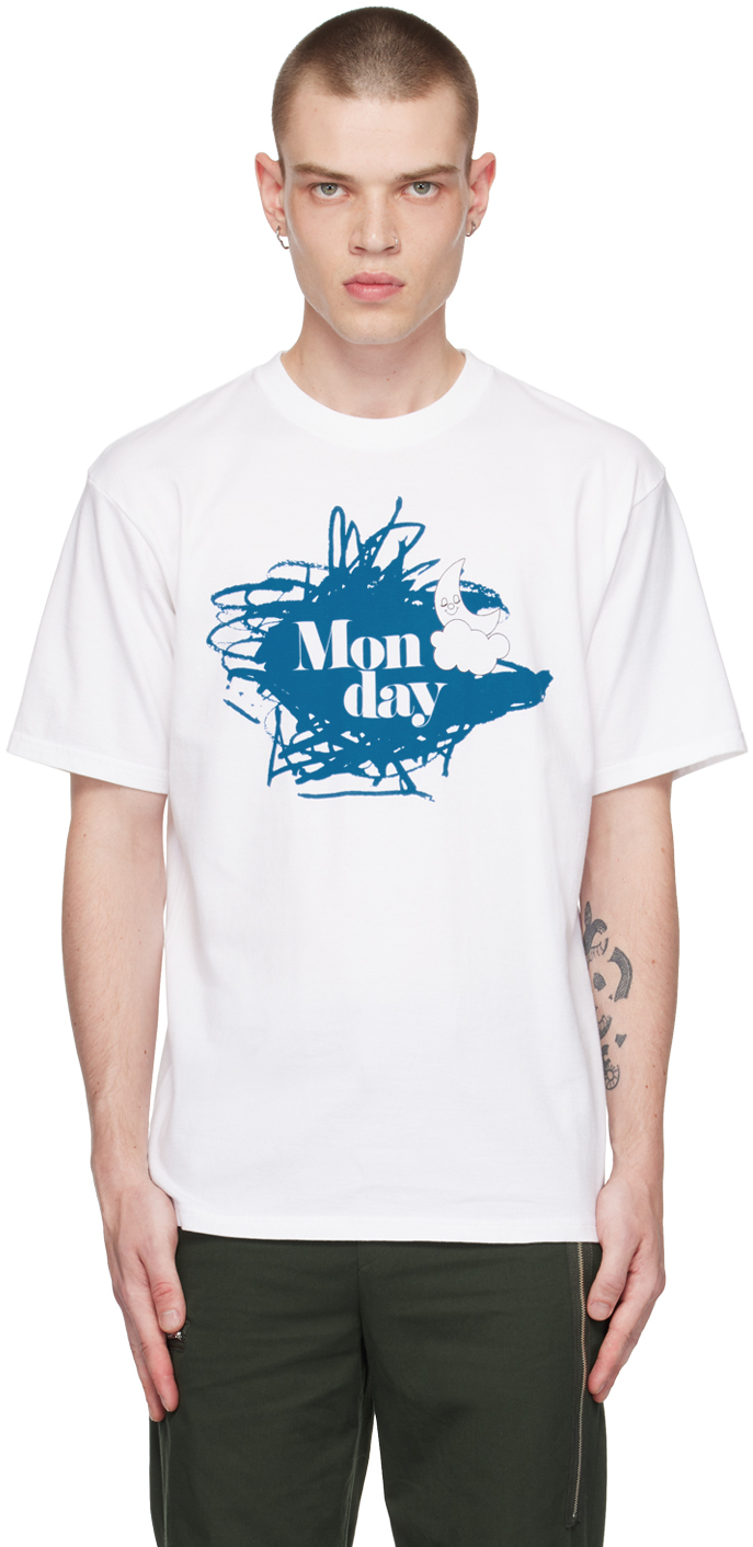 Undercover White 'monday' T-shirt