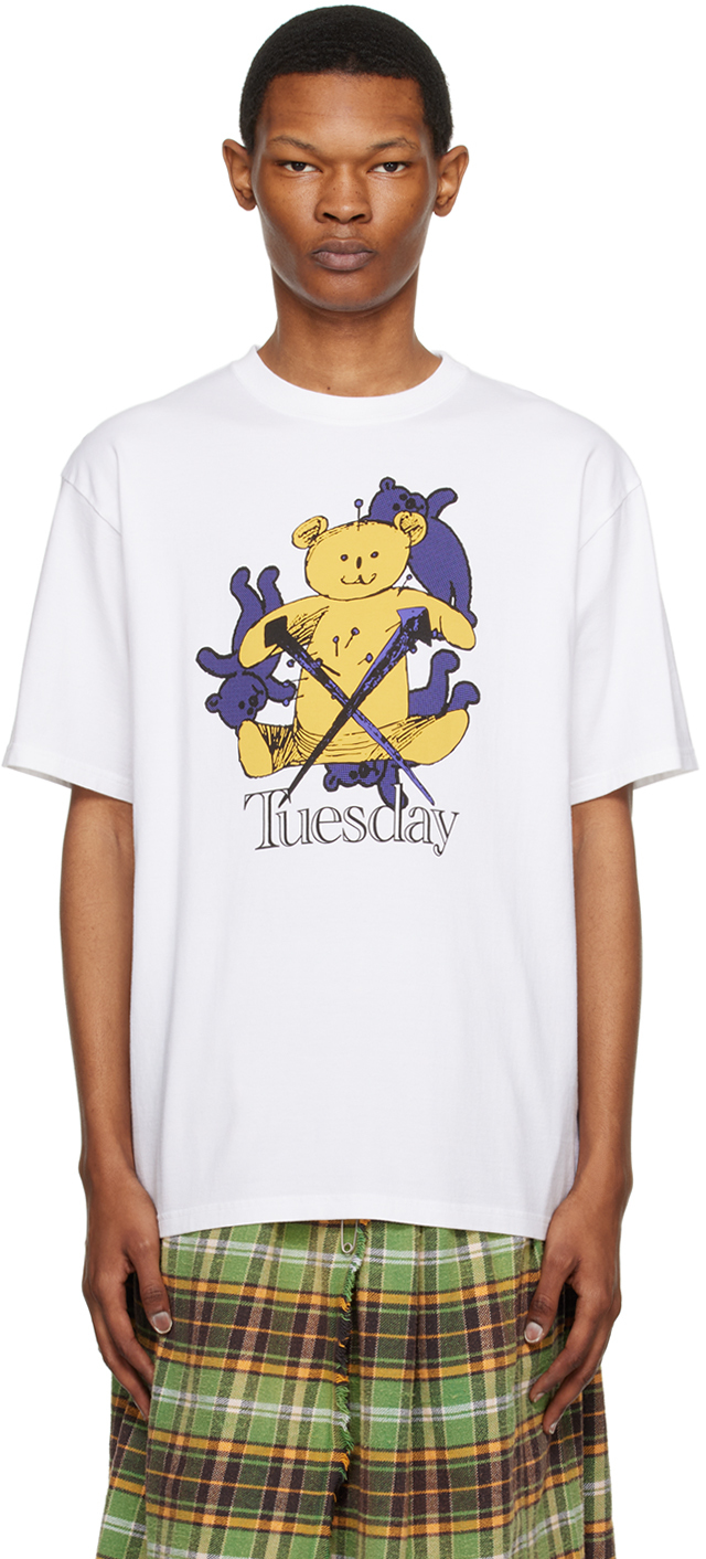 Undercover White 'tuesday' T-shirt