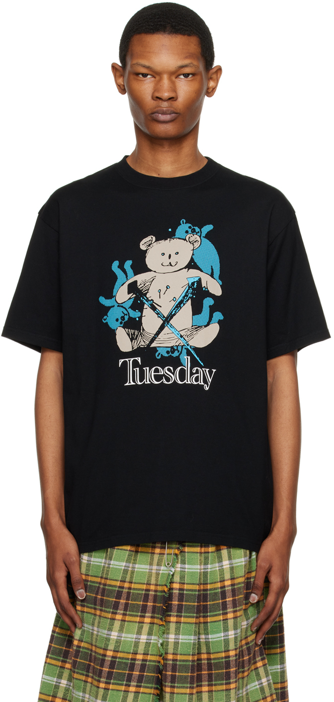 Undercover Black 'tuesday' T-shirt