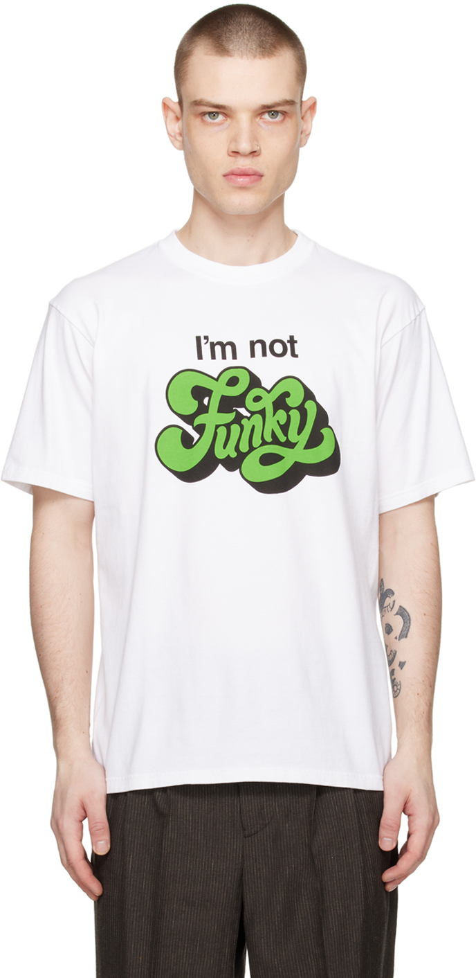 Undercover White 'i'm Not Funky' T-shirt