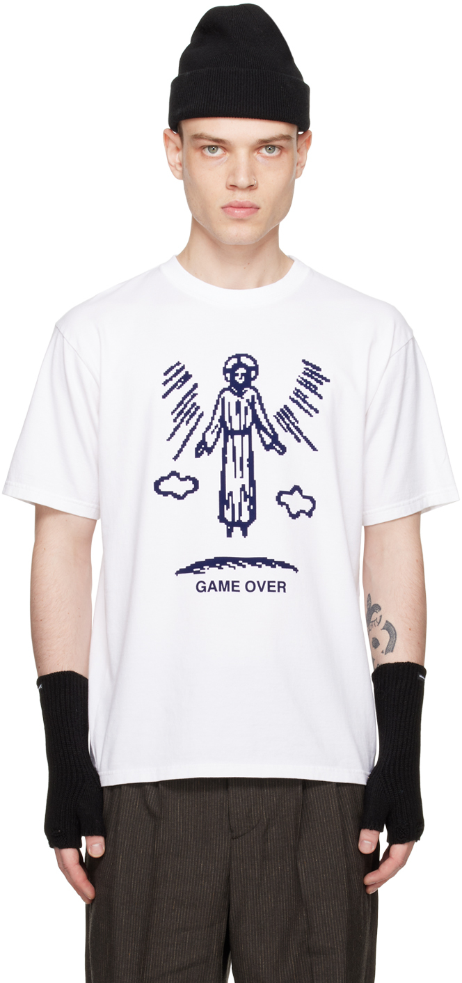 UNDERCOVER White 'Game Over' T-Shirt | Smart Closet