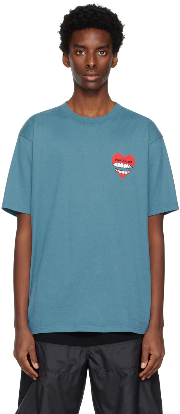 UNDERCOVER: Blue Printed T-Shirt | SSENSE