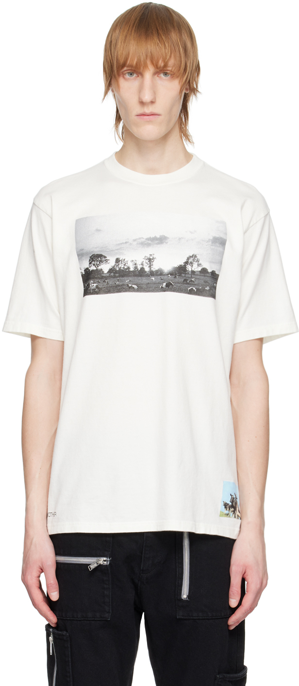 Undercover Off-white Graphic T-shirt In Ivory