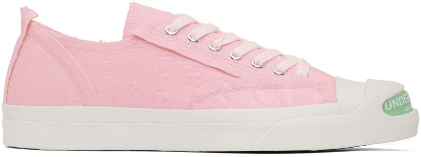Undercover Pink Raw Edge Sneakers