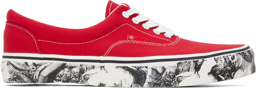 Undercover Red Printed Sneakers