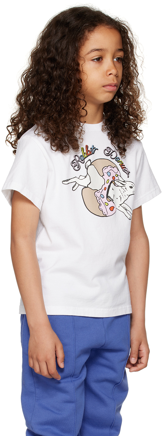 Shop Undercover Kids White 'rabbit Donut' T-shirt