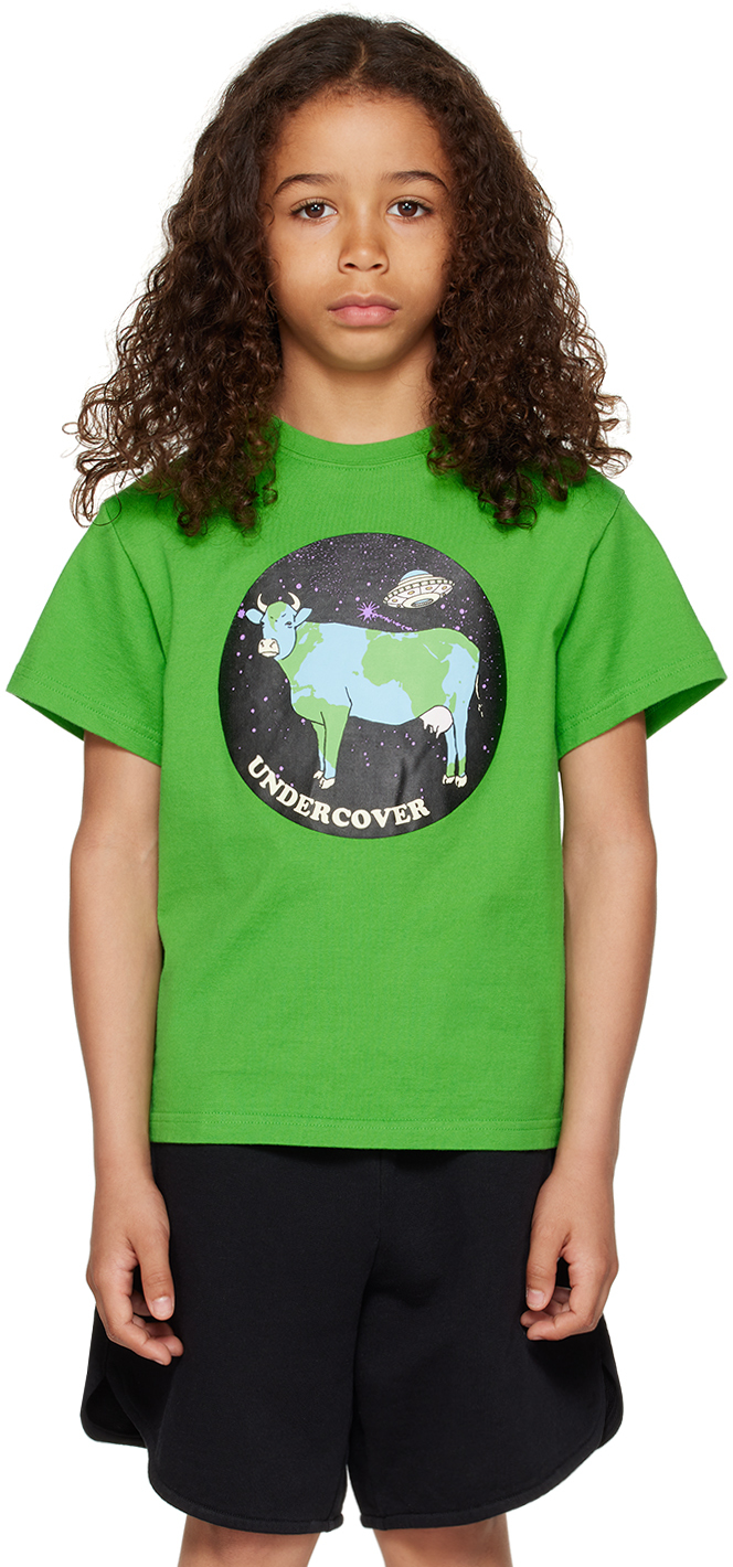 Undercover Kids Green Graphic T-shirt