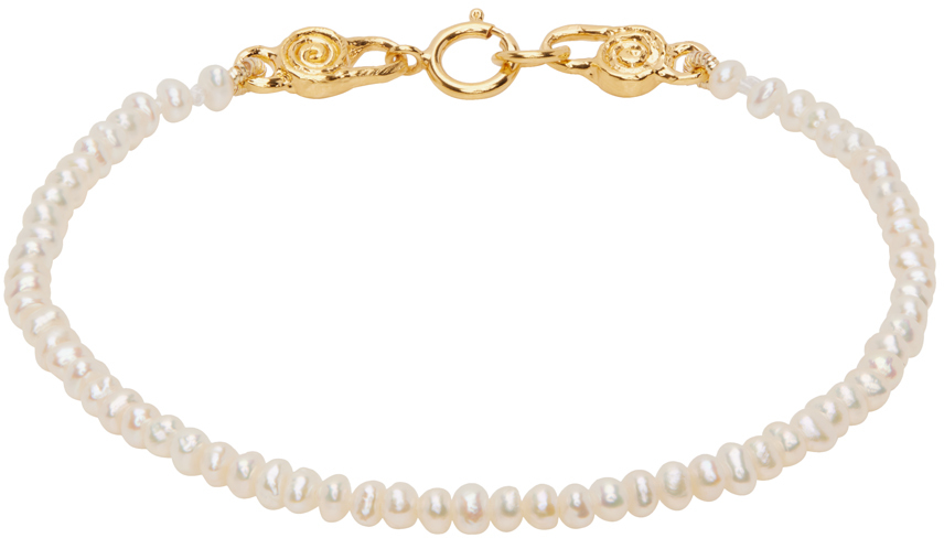 White Petite Pearl Bracelet