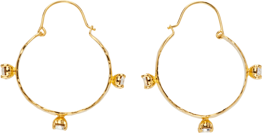 Mondo Mondo Gold Esprit Ii Hoop Earrings In 18k Gold Plated