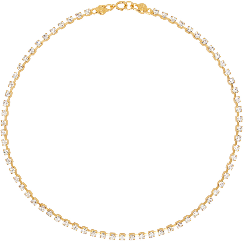 Mondo Mondo: Gold Crystal Choker | SSENSE