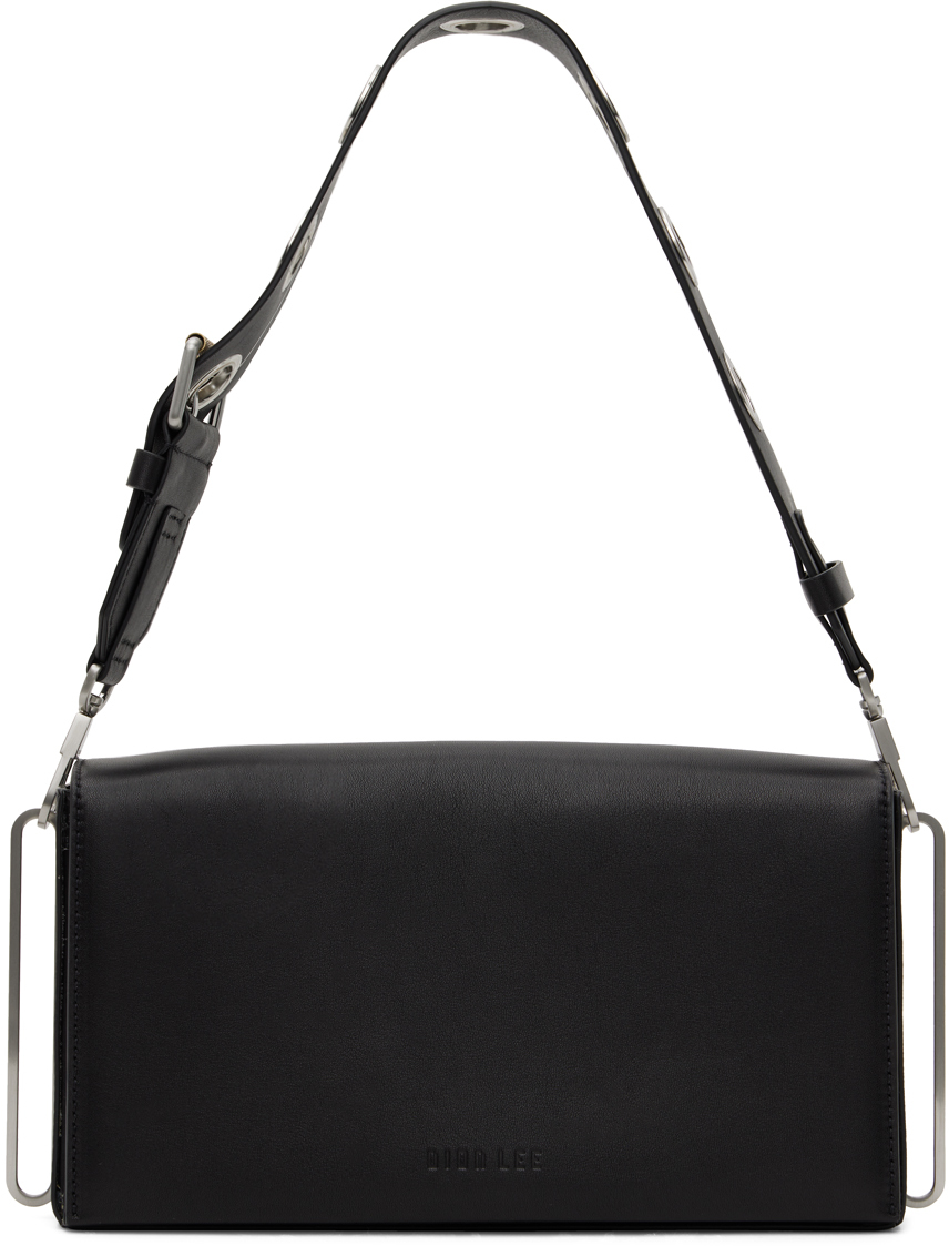 Dion Lee Black Eyelet Shoulder Bag