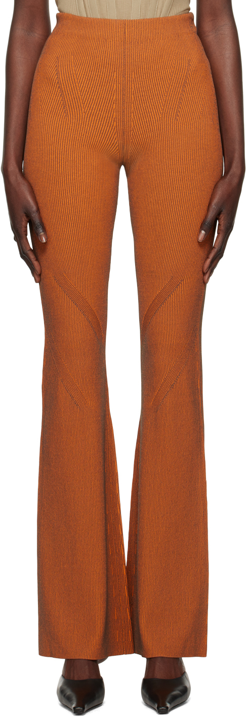 Orange Angled Trousers