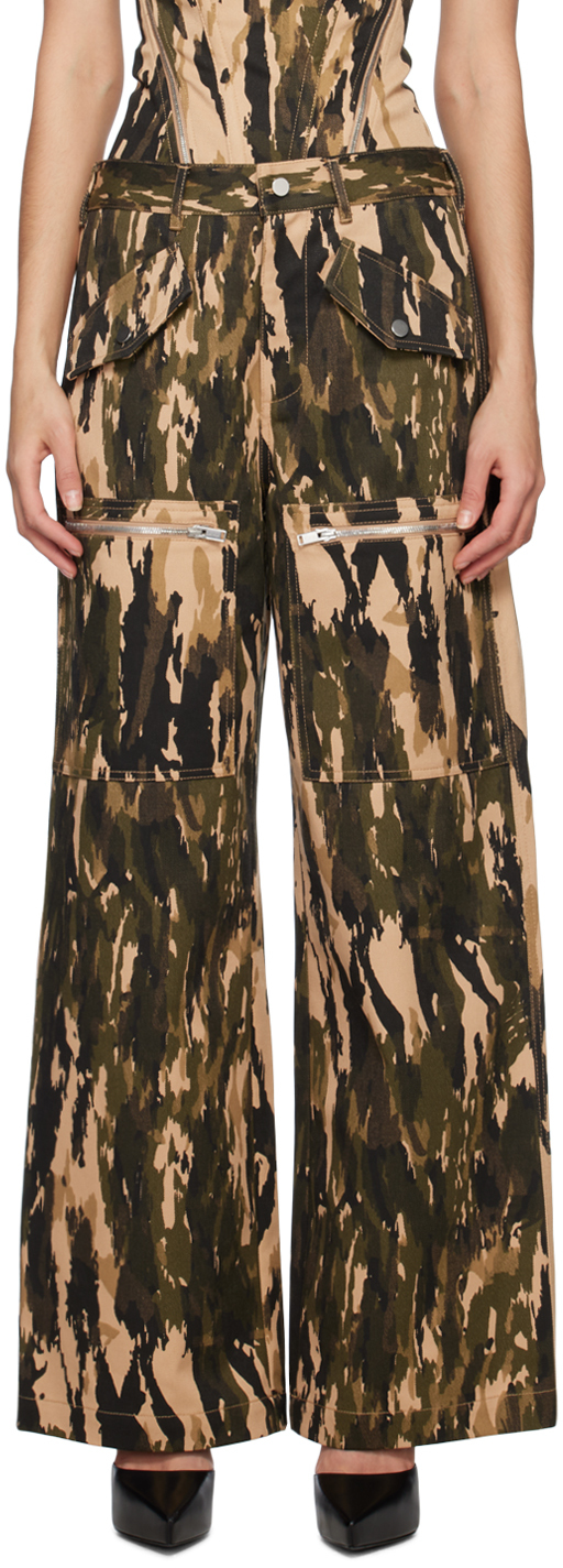 Dion Lee Slouch-pocket Trousers In Multi-colour