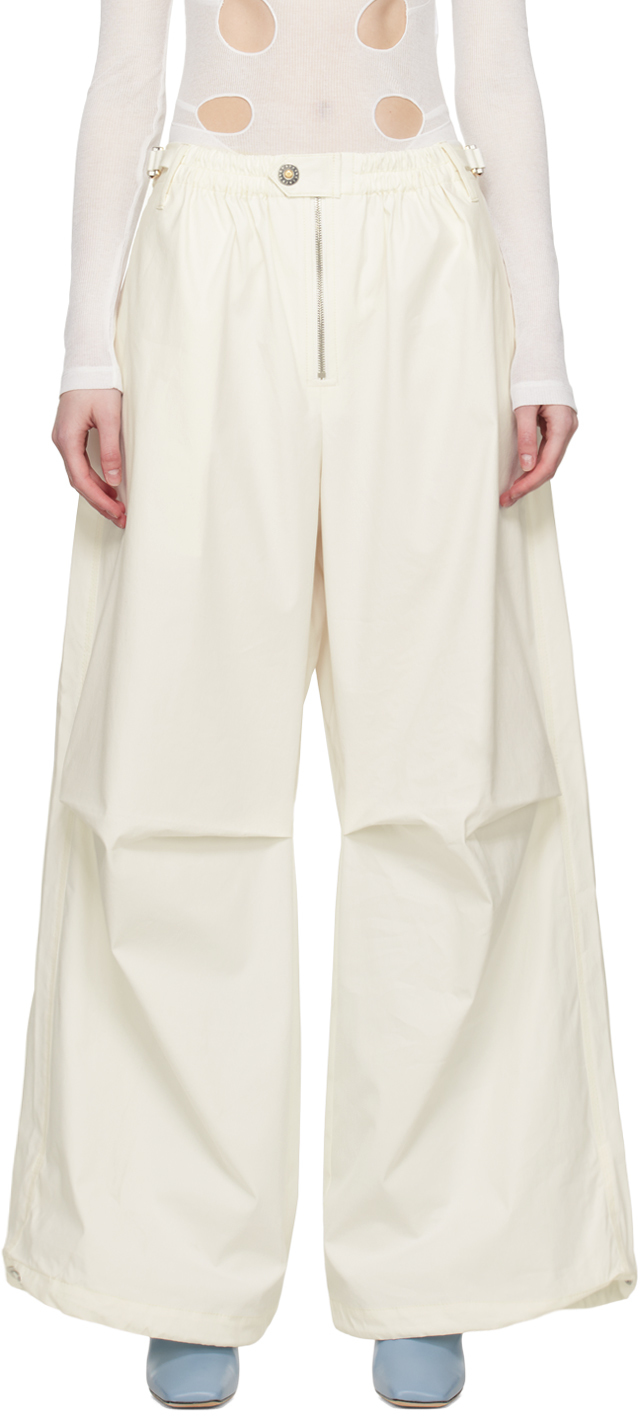 【関税込み】Dion Lee ホワイト Eyelet Tie トラウザーズ DION LEE | Bridle Gathered Dress | Ivory