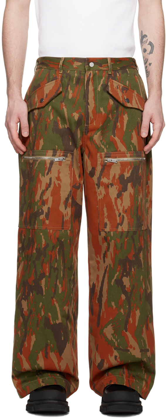 Dion Lee: Tan Camouflage Cargo Pant