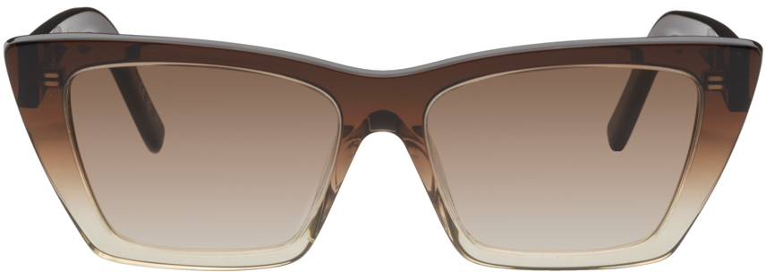 Saint Laurent Brown & Beige SL 276 Mica Sunglasses