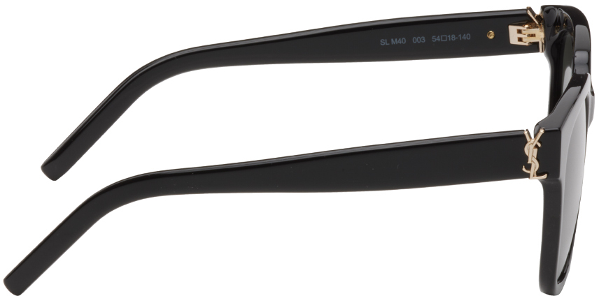Saint Laurent SL M40 54 Grey & Black Shiny Sunglasses