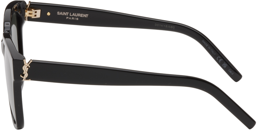 Men's SL M24/K Monogram 55mm Rectangular Sunglasses - Black - Black