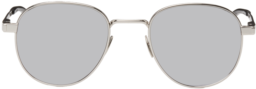 Saint Laurent Silver SL 555 Sunglasses