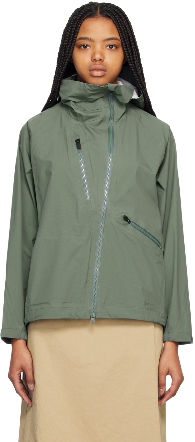 Green 3 Layer Rain Jacket