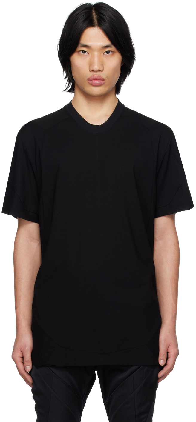 Julius: Black Paneled T-Shirt | SSENSE