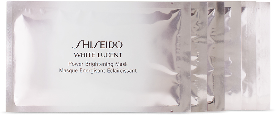 Shiseido Six-pack Power Brightening Face Masks, 6 X 27 ml In N/a