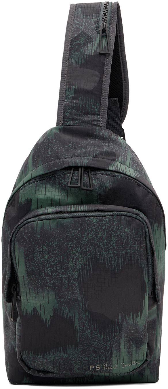 Ps By Paul Smith Khaki Slingback Backpack In Multicolour