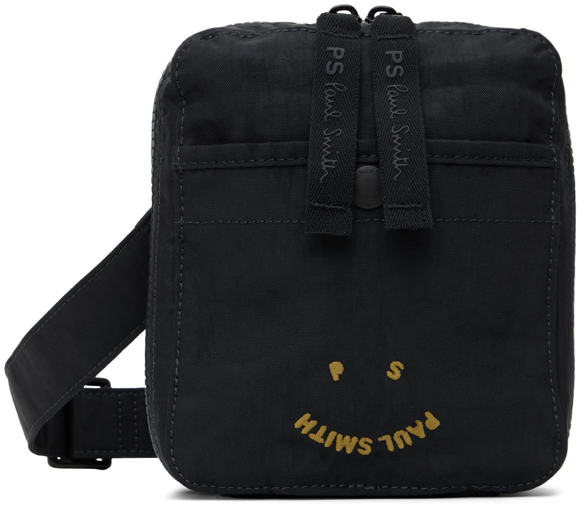 Ps By Paul Smith Black Embroidered Bag