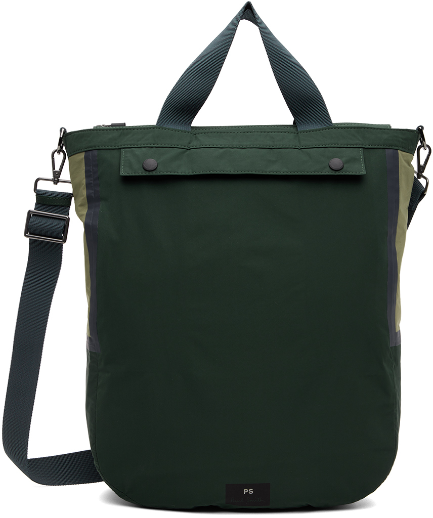 Ps By Paul Smith Green Patch Pocket Tote