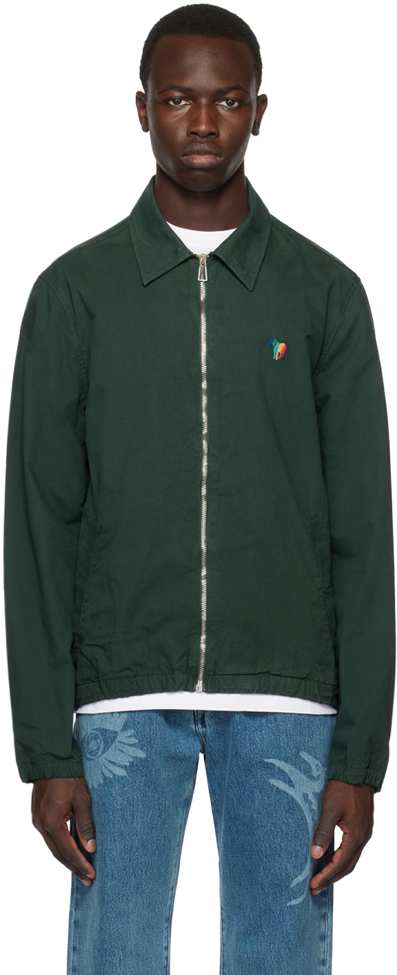 Ps By Paul Smith Green Coach Jacket In 39 Greens