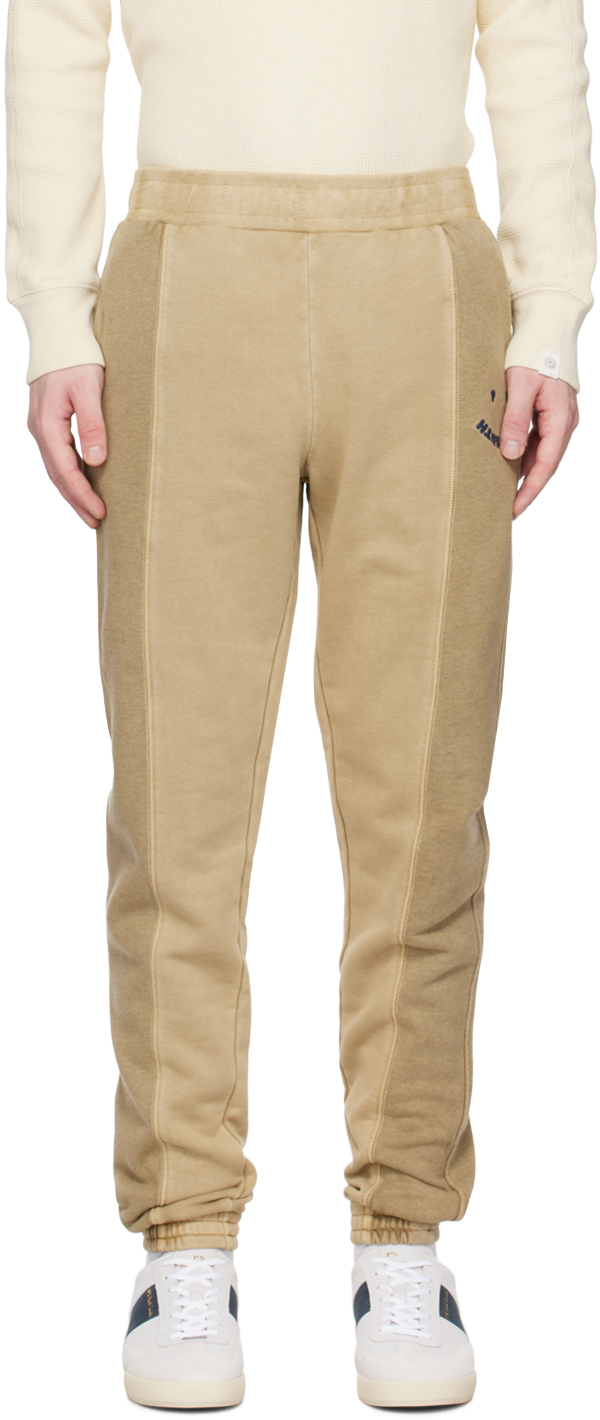 PS by Paul Smith Beige Embroidered Lounge Pants