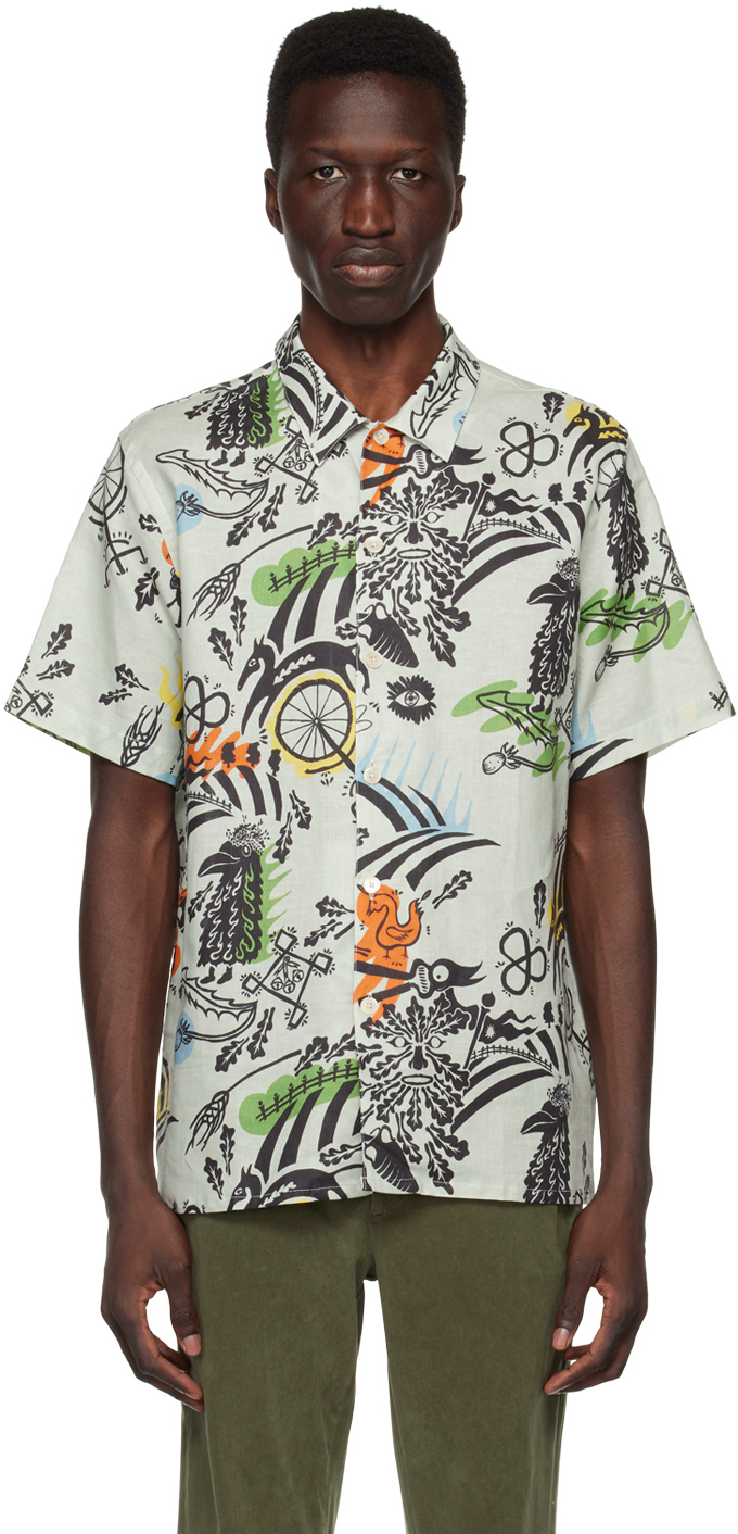 PS by Paul Smith: Off-White Duck Egg Shirt | SSENSE Canada
