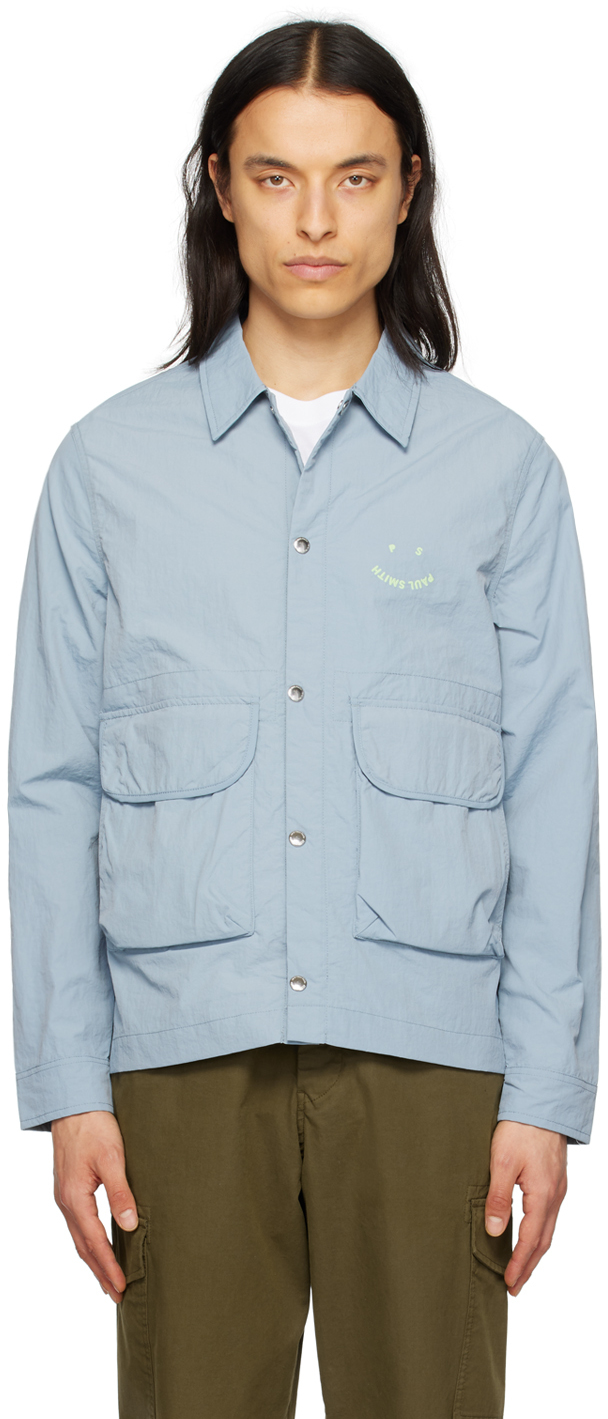Ps By Paul Smith Long Sleeves Shirt In 40 Blues