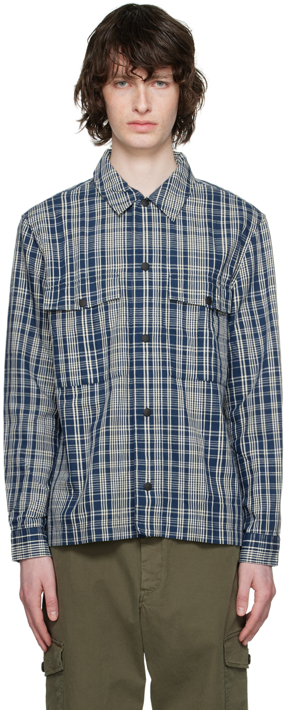 Ps By Paul Smith Blue Button-down Shirt In 46 Blues