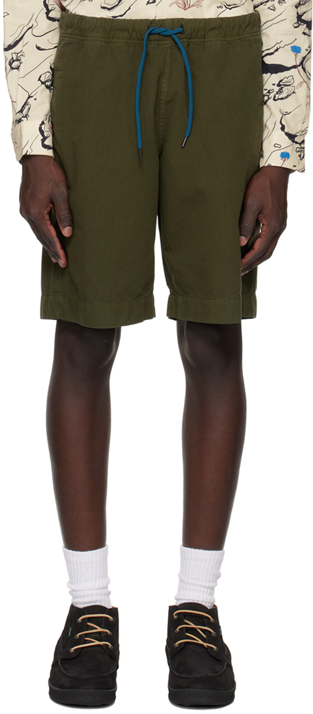 Ps By Paul Smith Logo Shorts In Green