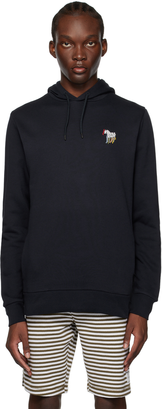 Ps By Paul Smith Blue Graphic Hoodie In 49 Blues