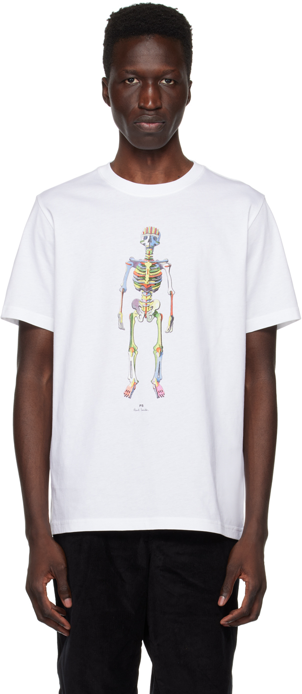 PS by Paul Smith White Skeleton T-Shirt