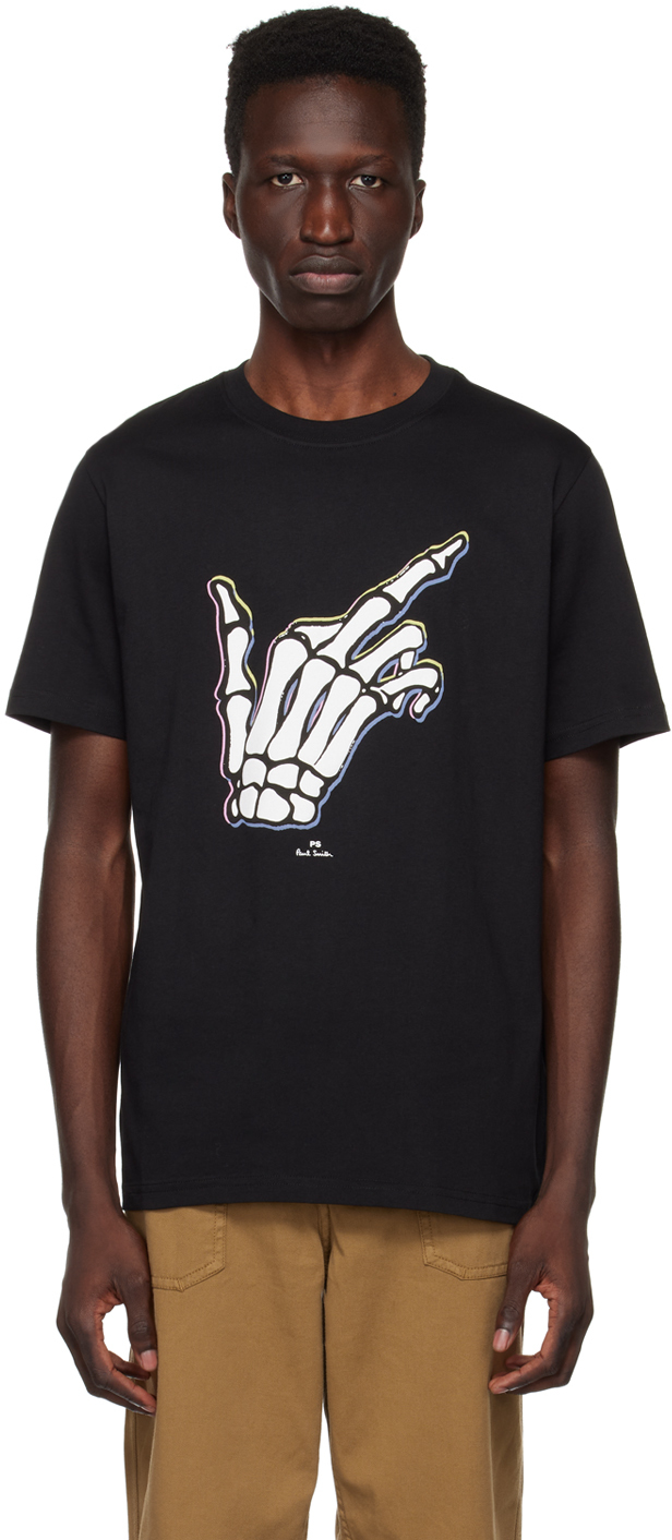 PS by Paul Smith Black Skeleton T-Shirt