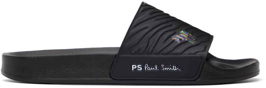 Shop Ps By Paul Smith Black Nyro Slides